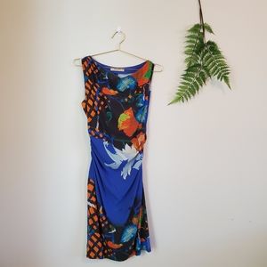 Etro Silk Dress, Sleeveless Ruched Waist